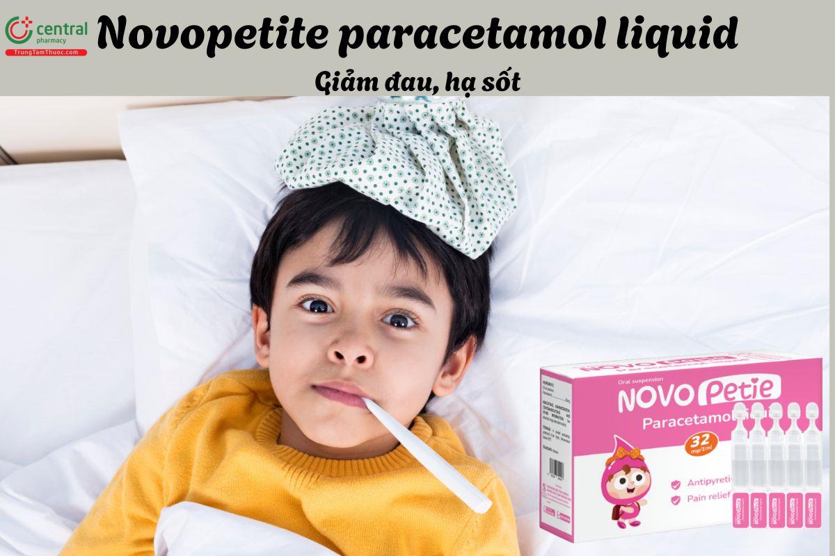 Thuốc Novopetite Paracetamol Liquid 32mg/1ml - Giúp hạ sốt, giảm đau