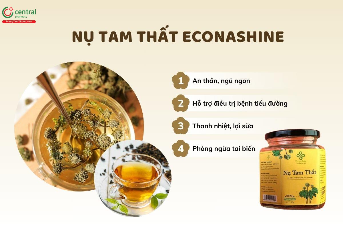 Nụ tam thất Econashine (Lọ thủy tinh) có tác dụng gì?