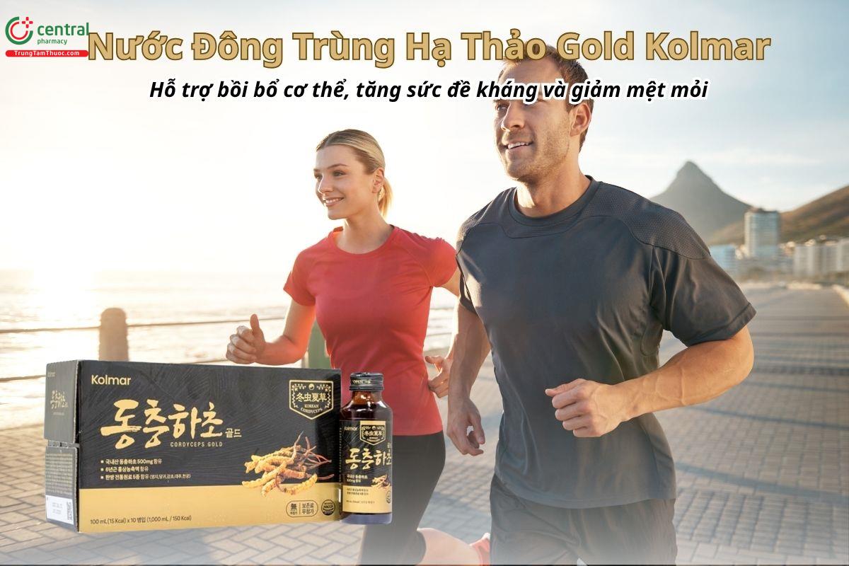 Nước Đông Trùng Hạ Thảo Gold Kolmar bồi bổ cơ thể, tăng sức đề kháng, giúp giảm mệt mỏi