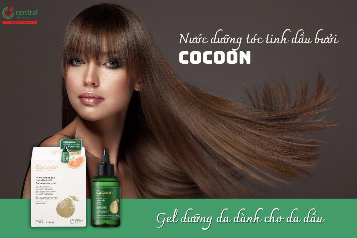 Nước dưỡng tóc tinh dầu bưởi Cocoon hỗ trợ giảm đến 60% nguyên nhân gây rụng tóc, đồng thời kích thích tóc mọc dày hơn, tăng cường độ chắc khỏe, bổ sung độ ẩm cần thiết cho mái tóc.