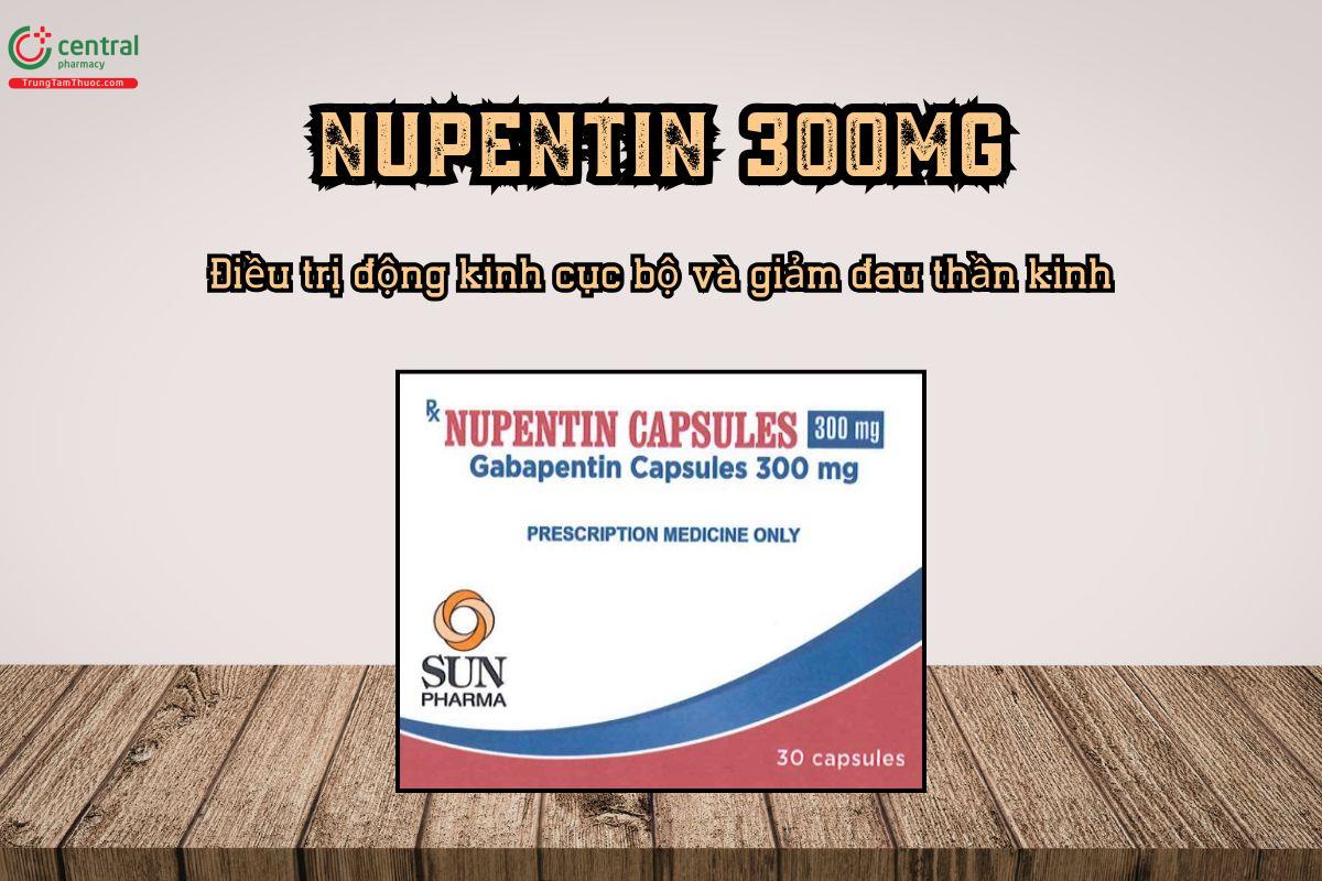 Thuốc Nupentin 300mg điều trị động kinh cục bộ và giảm đau thần kinh