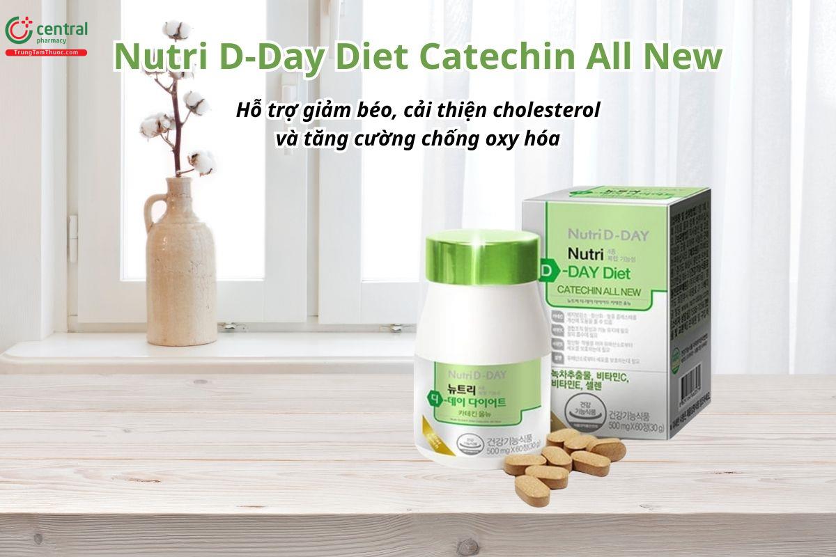 Nutri D-Day Diet Catechin All New hỗ trợ giảm béo, cải thiện cholesterol và tăng cường chống oxy hóa