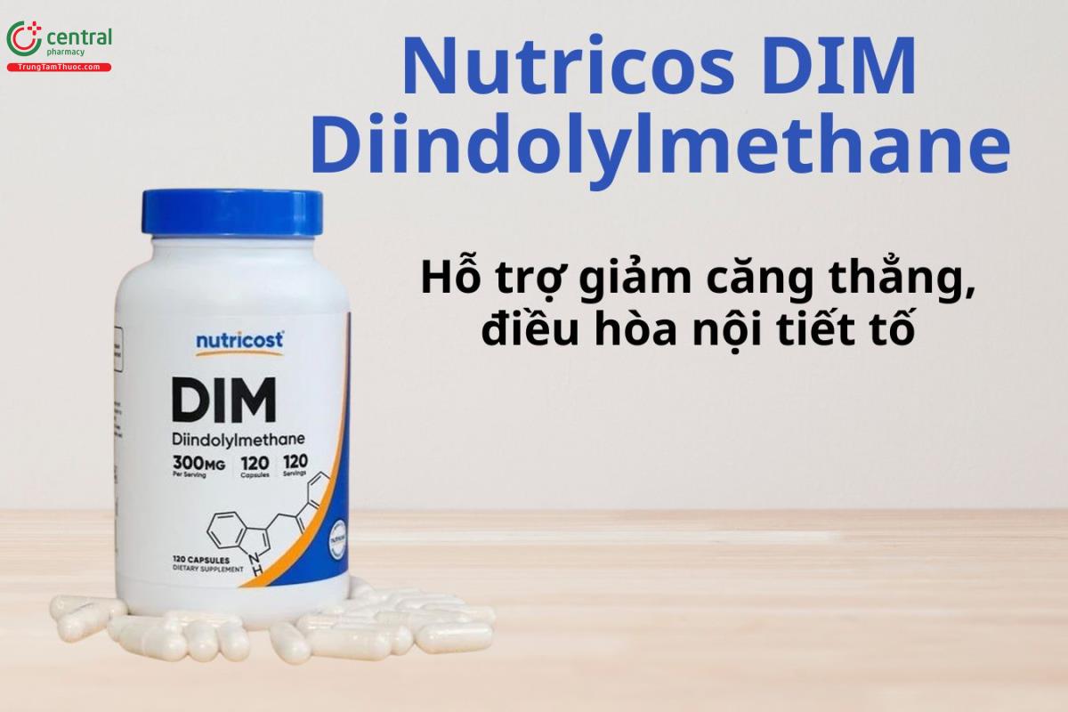 Nutricost DIM Diindolylmethane hỗ trợ cân bằng nội tiết tố