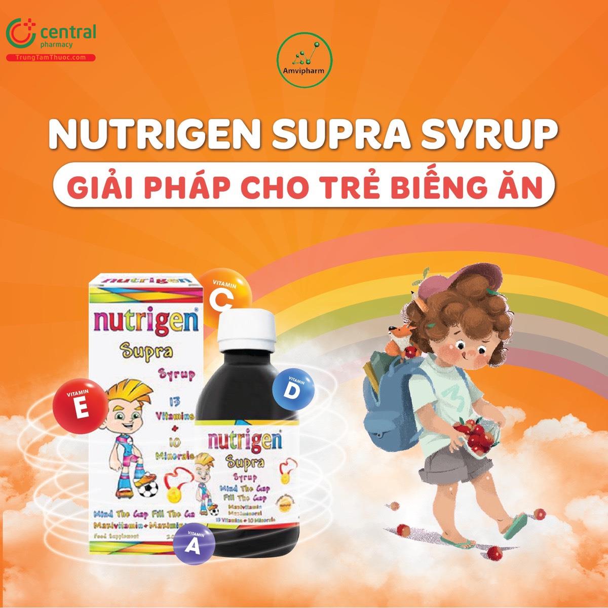 Nutrigen Supra Syrup  - Bổ sung vitamin và dưỡng chất cho trẻ
