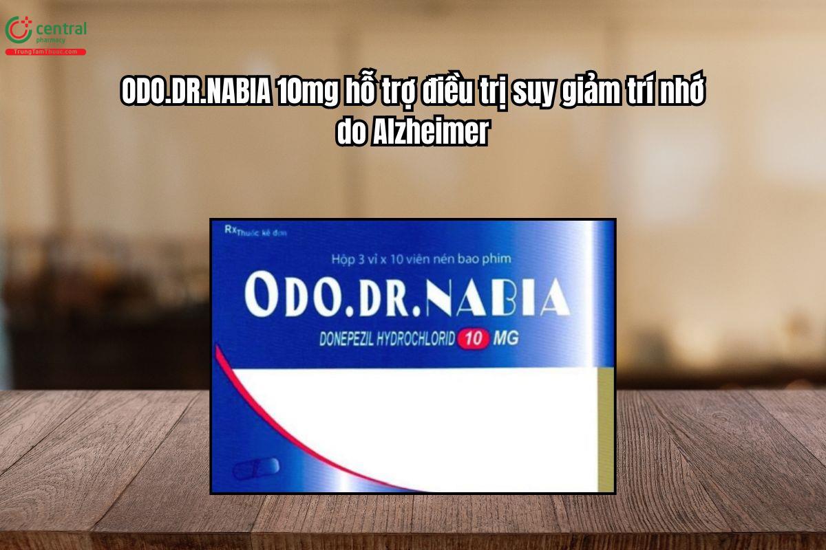Thuốc Odo.DR.Nabia 10mg điều trị suy giảm trí nhớ do Alzheimer