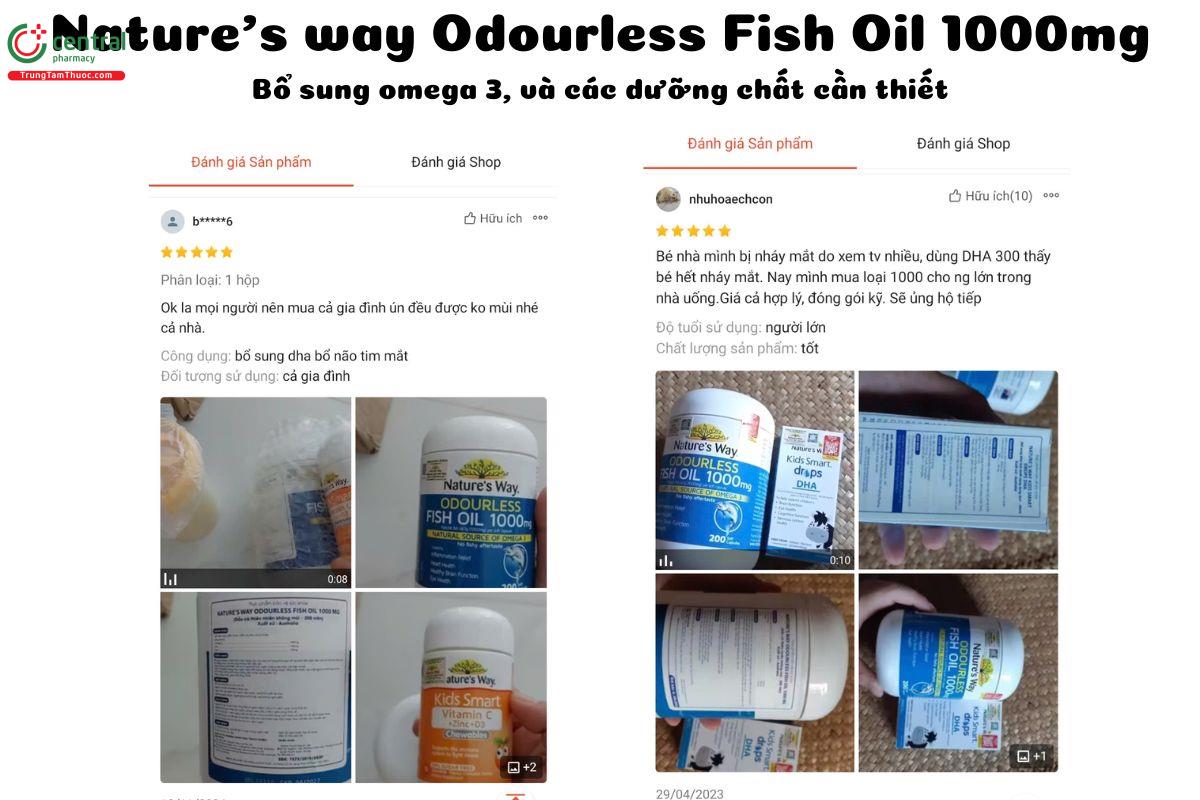 Nature's way Odourless Fish Oil 1000mg