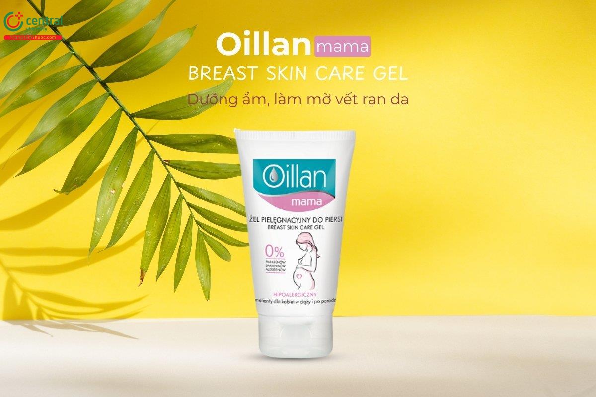 Oillan Mama Breast Skin Care Gel cải thiện và làm mờ các vết rạn da ngực