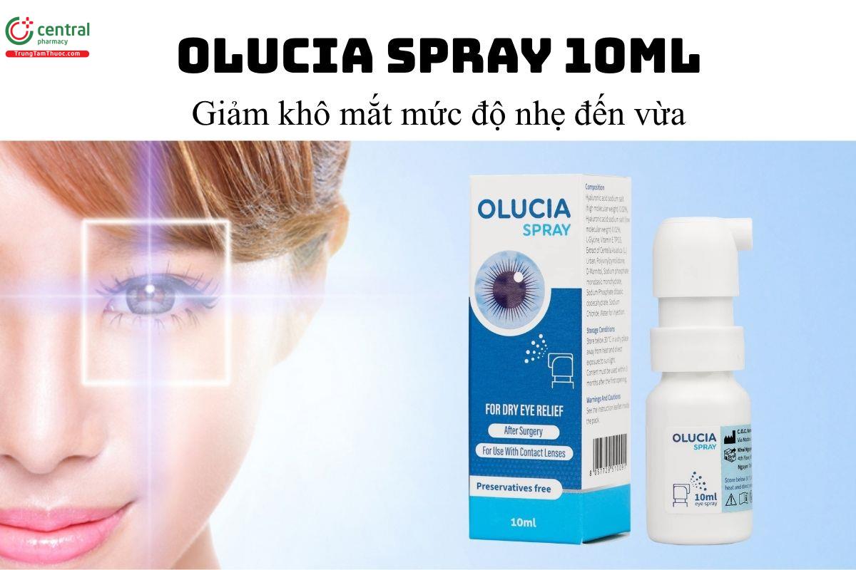  Olucia Spray 10ml - Giảm khô mắt mức độ nhẹ đến vừa