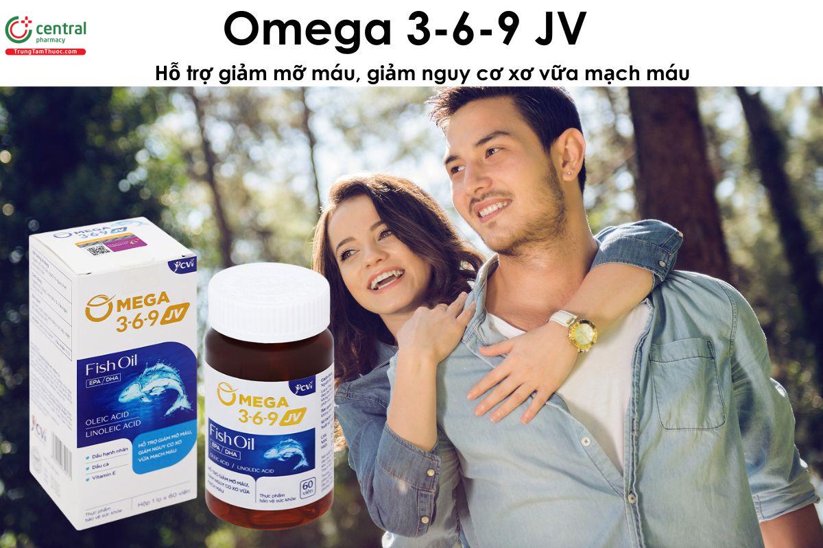 Omega 3-6-9 JV Giúp giảm mỡ máu, giảm nguy cơ xơ vữa mạch máu