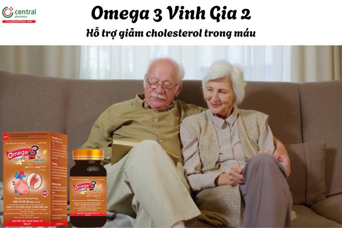Omega 3 Vinh Gia 2 - Giúp giảm nguy cơ xơ vữa động mạch
