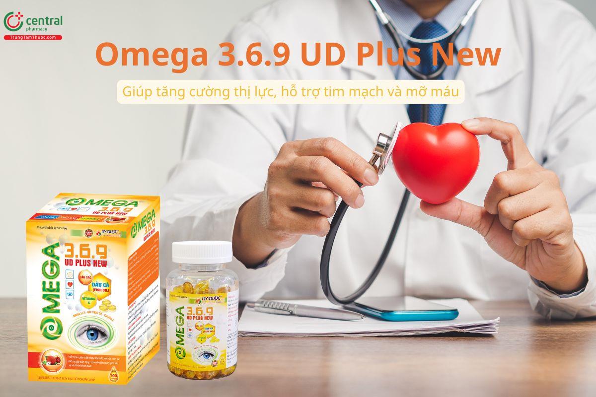 Omega 3.6.9 UD Plus New giúp tăng cường thị lực, bảo vệ tim mạch