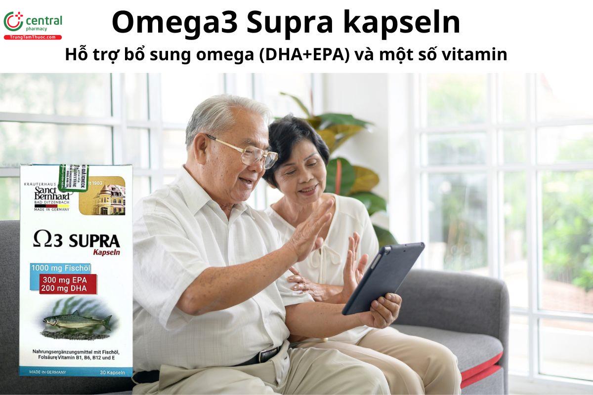 Omega3 Supra kapseln - Giúp omega 3 cùng một số loại vitamin