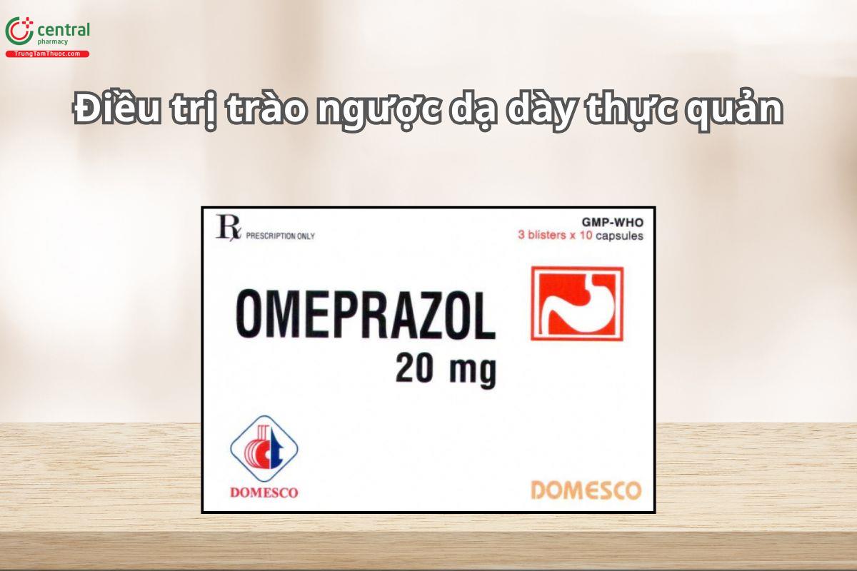 Thuốc Omeprazol 20mg Domesco điều trị bệnh trào ngược dạ dày – thực quản