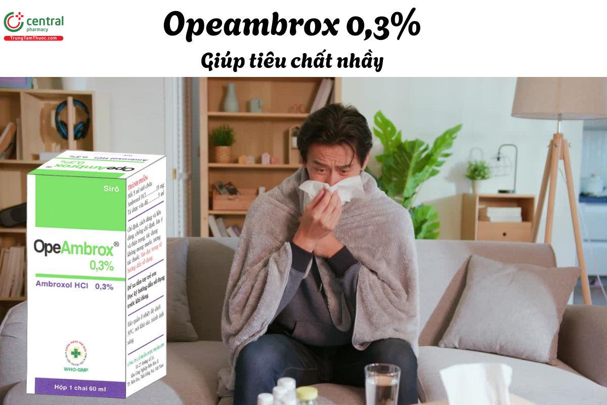 Thuốc Opeambrox 0,3% - Điều trị tiêu chất nhầy trong các bệnh hô hấp