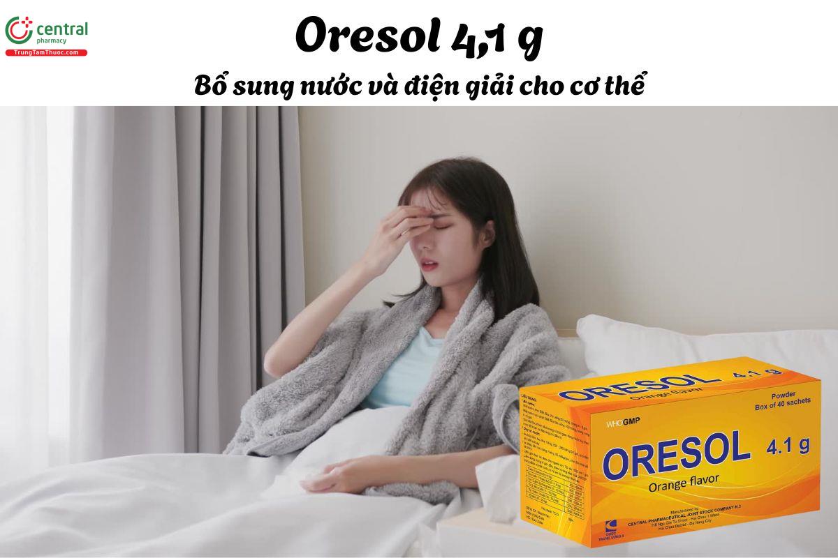 Thuốc Oresol 4,1 g - Giúp bù nước và điện giải trong trường hợp tiêu chảy