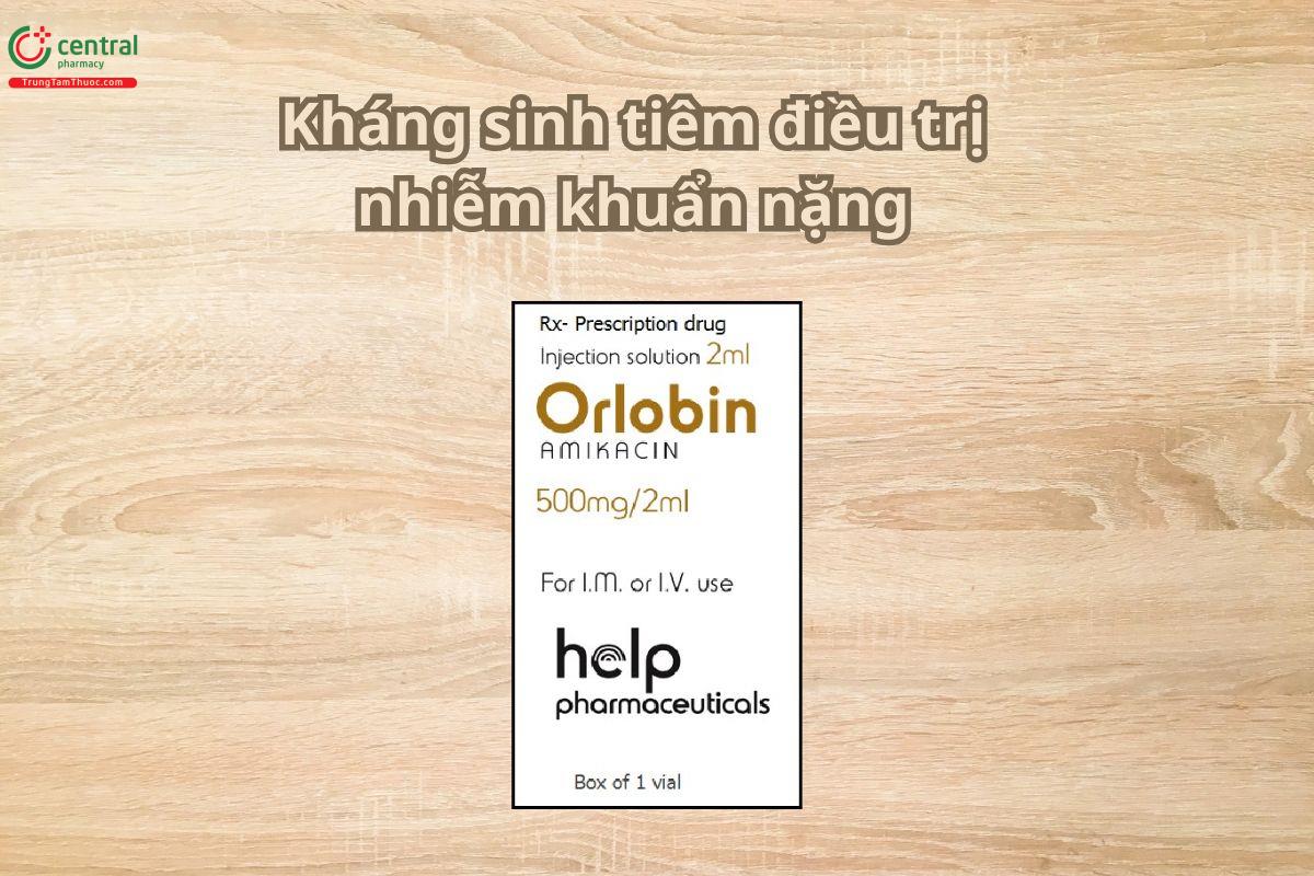 Thuốc Orlobin 250mg/ml kháng sinh tiêm điều trị nhiễm khuẩn nặng