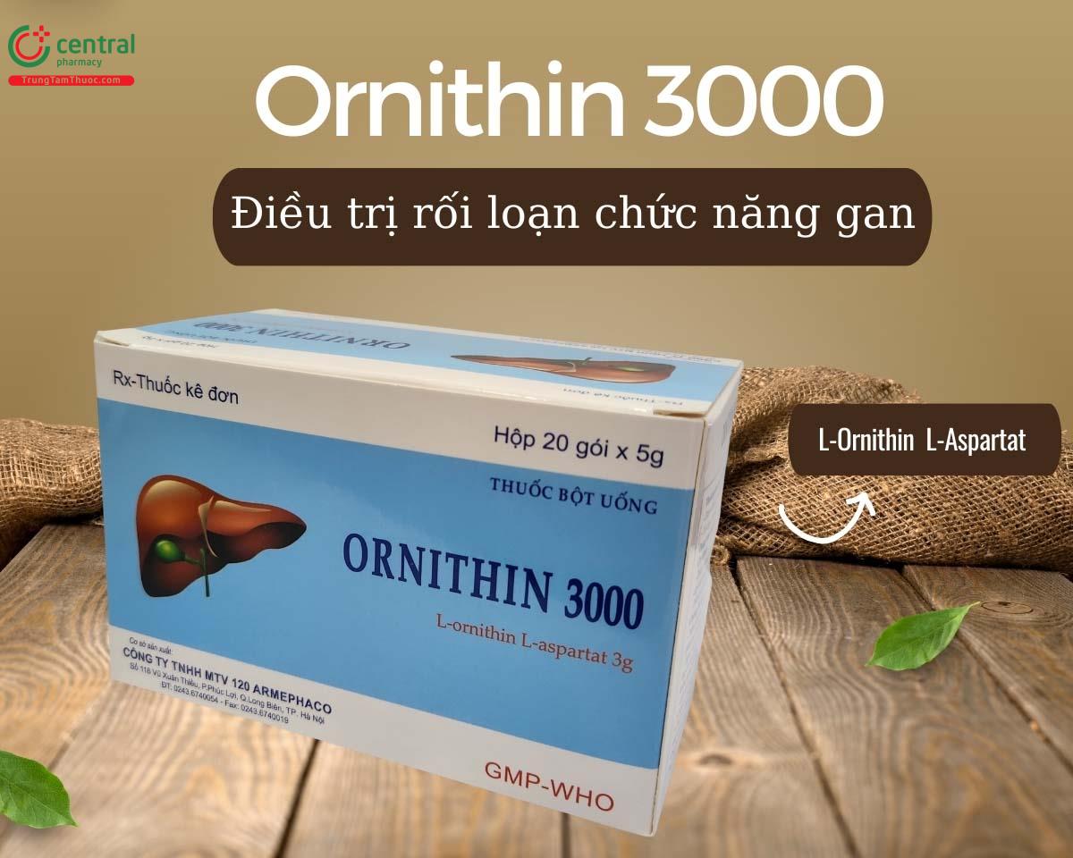 Thuốc Ornithin 3000 trị xơ gan, tăng cường giải độc gan hiệu quả