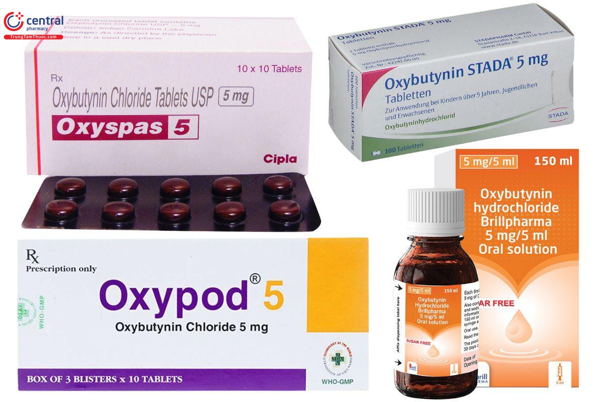 Một số thuốc chứa Oxybutynin