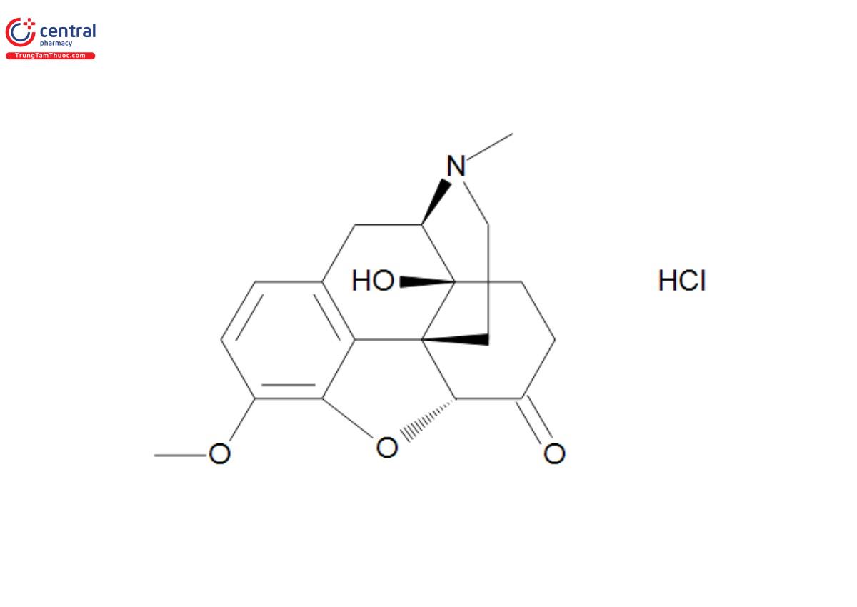 Công thức hóa học của Oxycodone Hydrochloride