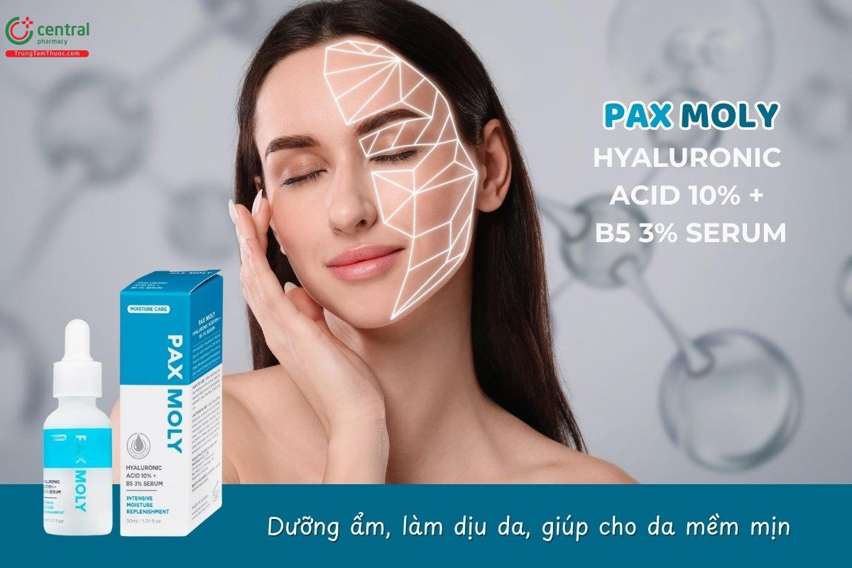 PAX MOLY Hyaluronic Acid 10% + B5 3% Serum cung cấp độ ẩm và làm dịu da