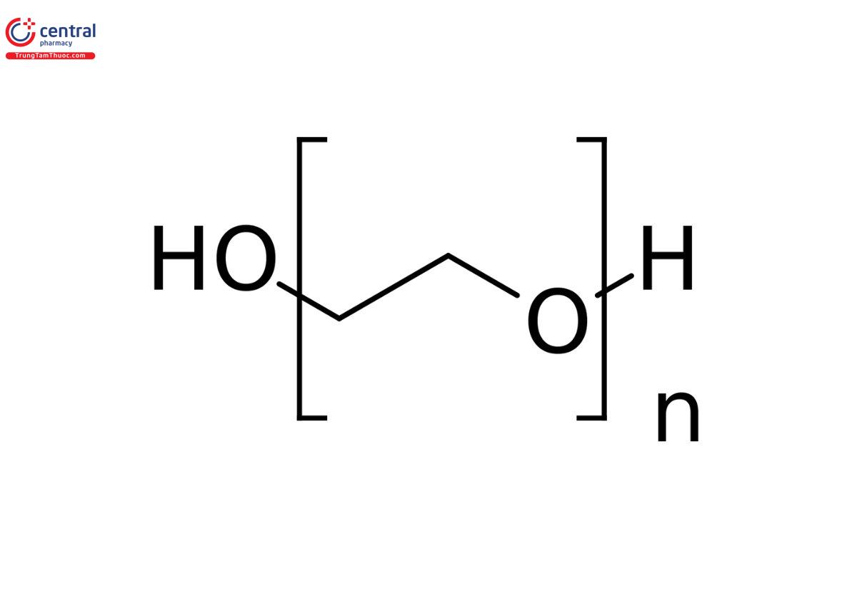 Công thức cấu tạo của Polyethylene Glycol 400 (PEG 400)