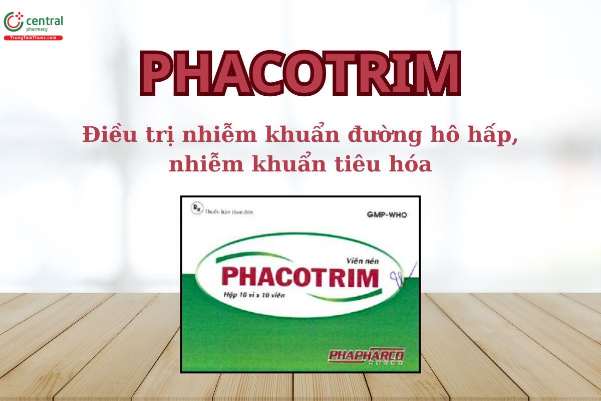 Thuốc Phacotrim dùng điều trị viêm tai giữa cấp, viêm đường tiết niệu