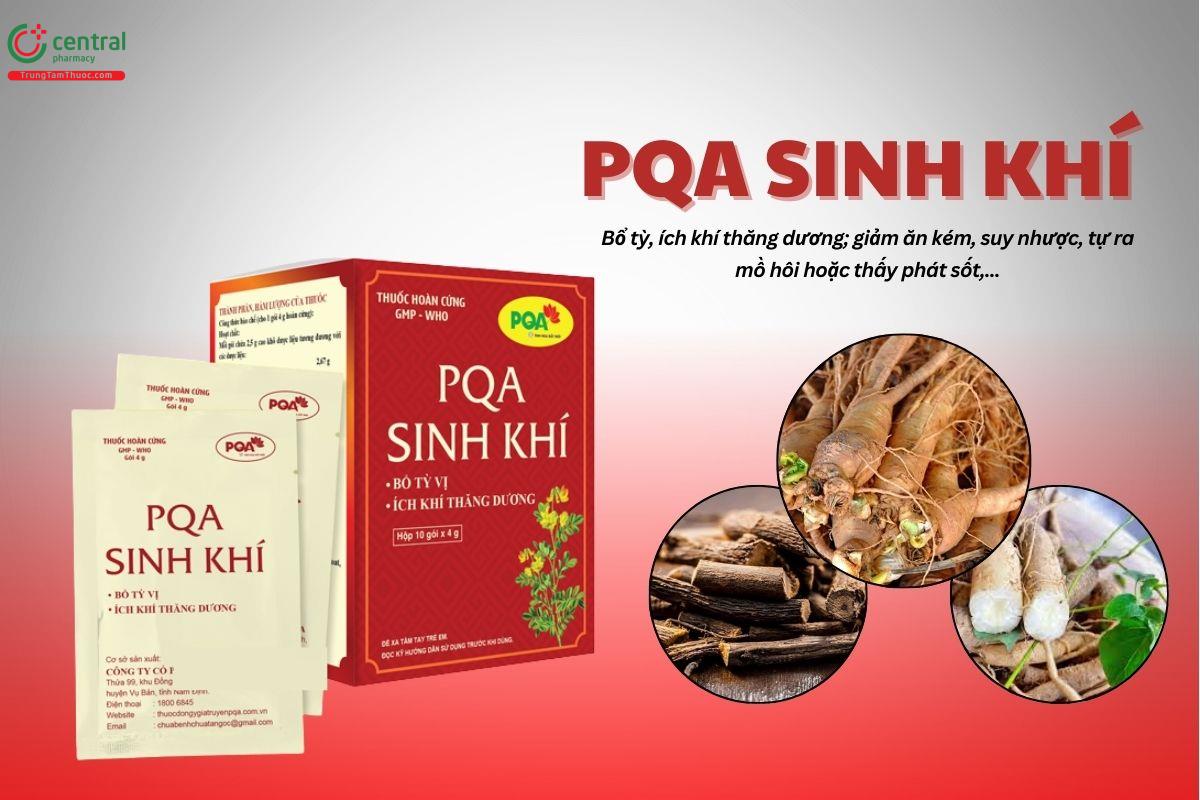 Thuốc PQA Sinh Khí trị tỳ vị hư, ăn kém, suy nhược, ốm lâu ngày
