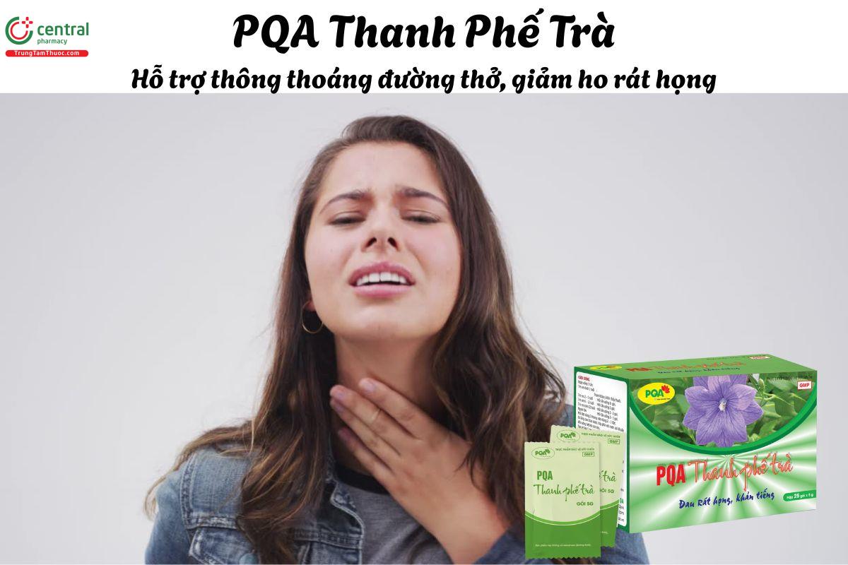 PQA Thanh Phế Trà - Giúp thanh lọc phế quản, giảm ho, giảm đờm