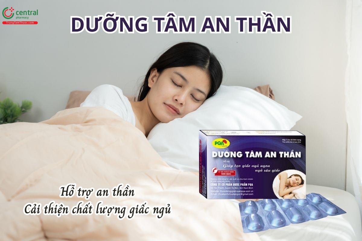 PQA Dưỡng Tâm An Thần giúp an thần, cải thiện chất lượng giấc ngủ
