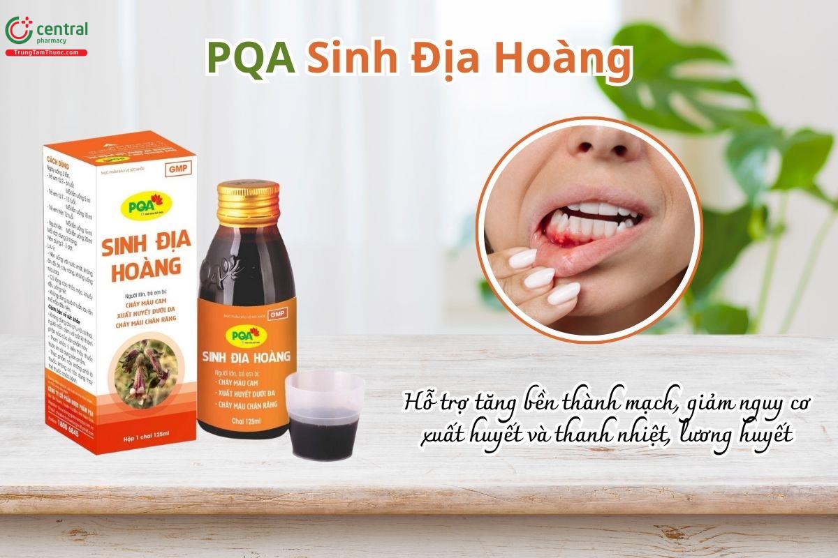 PQA Sinh Địa Hoàng hỗ trợ tăng bền thành mạch, giảm nguy cơ xuất huyết và thanh nhiệt, lương huyết