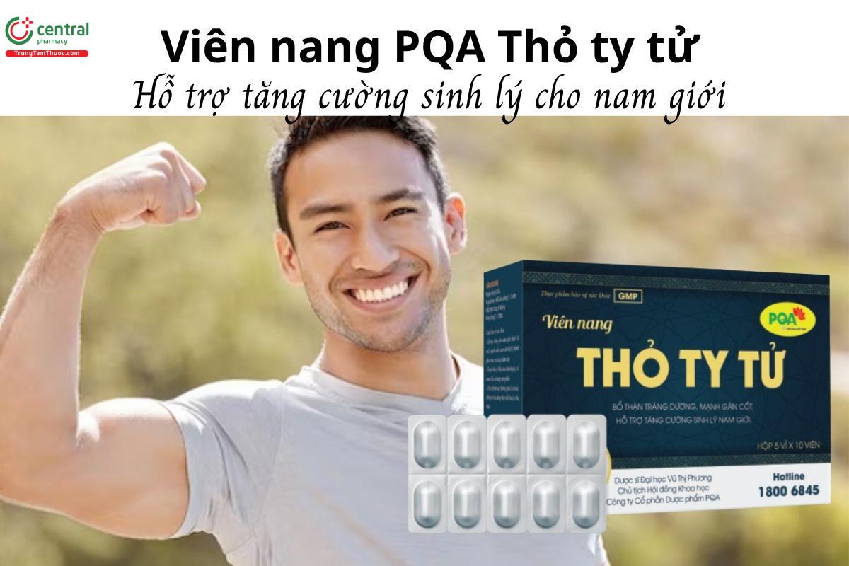 Viên nang PQA Thỏ ty tử - Hỗ trợ tăng cường sinh lý cho nam giới