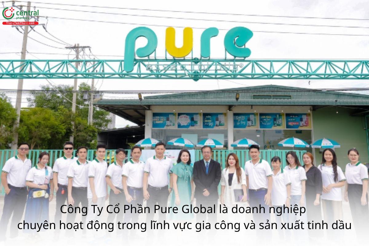 Công Ty Cổ Phần Pure Global là doanh nghiệp  chuyên hoạt động trong lĩnh vực gia công và sản xuất tinh dầu