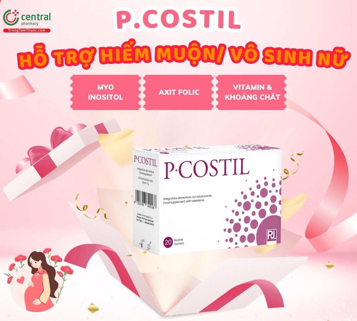 P.costil - Giải pháp hỗ trợ nữ giới trong giai đoạn chuẩn bị mang thai