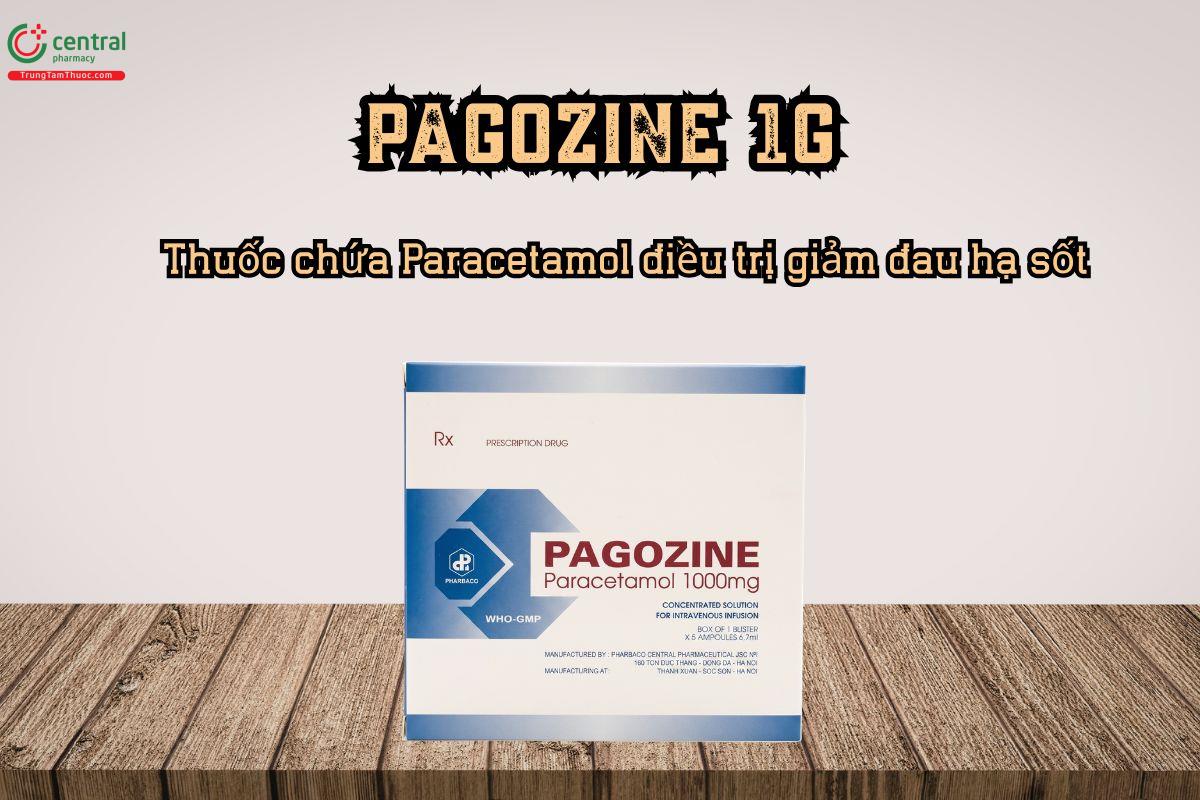 Pagozine 1g thuốc chứa Paracetamol điều trị giảm đau hạ sốt