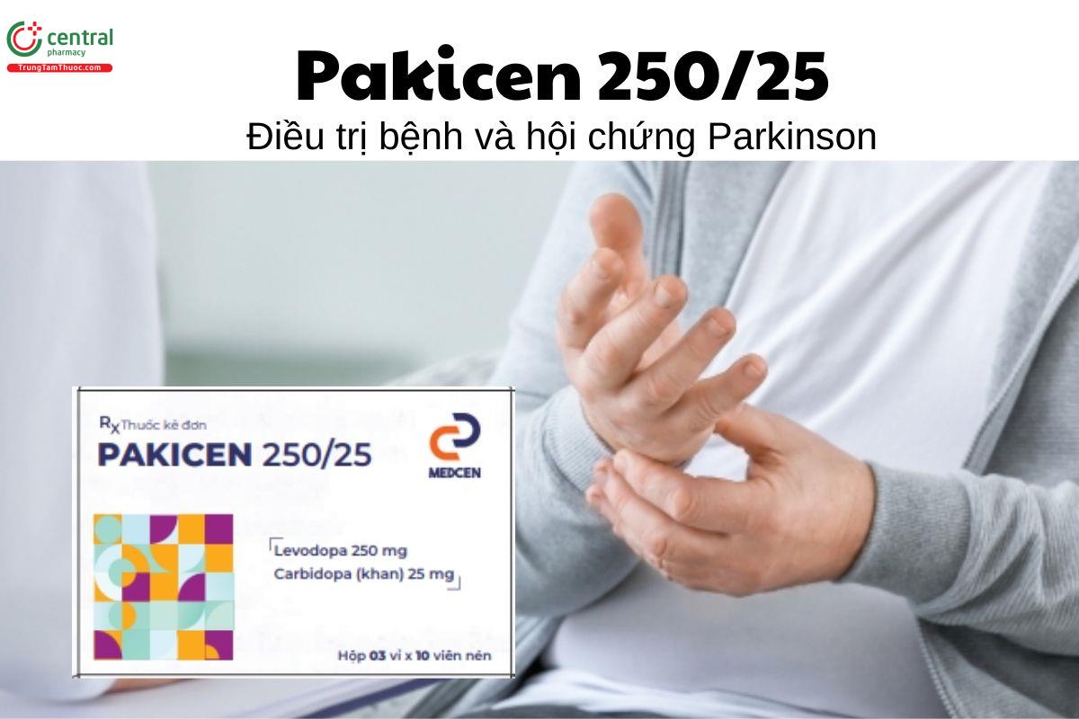 Thuốc Pakicen 250/25 - Điều trị bệnh và hội chứng Parkinson