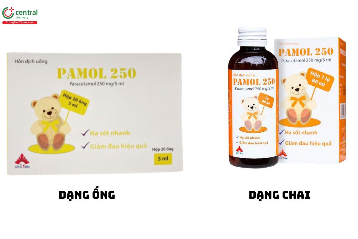 Thuốc Pamol 250 - Điều trị giảm đau nhẹ đến vừa và hạ sốt