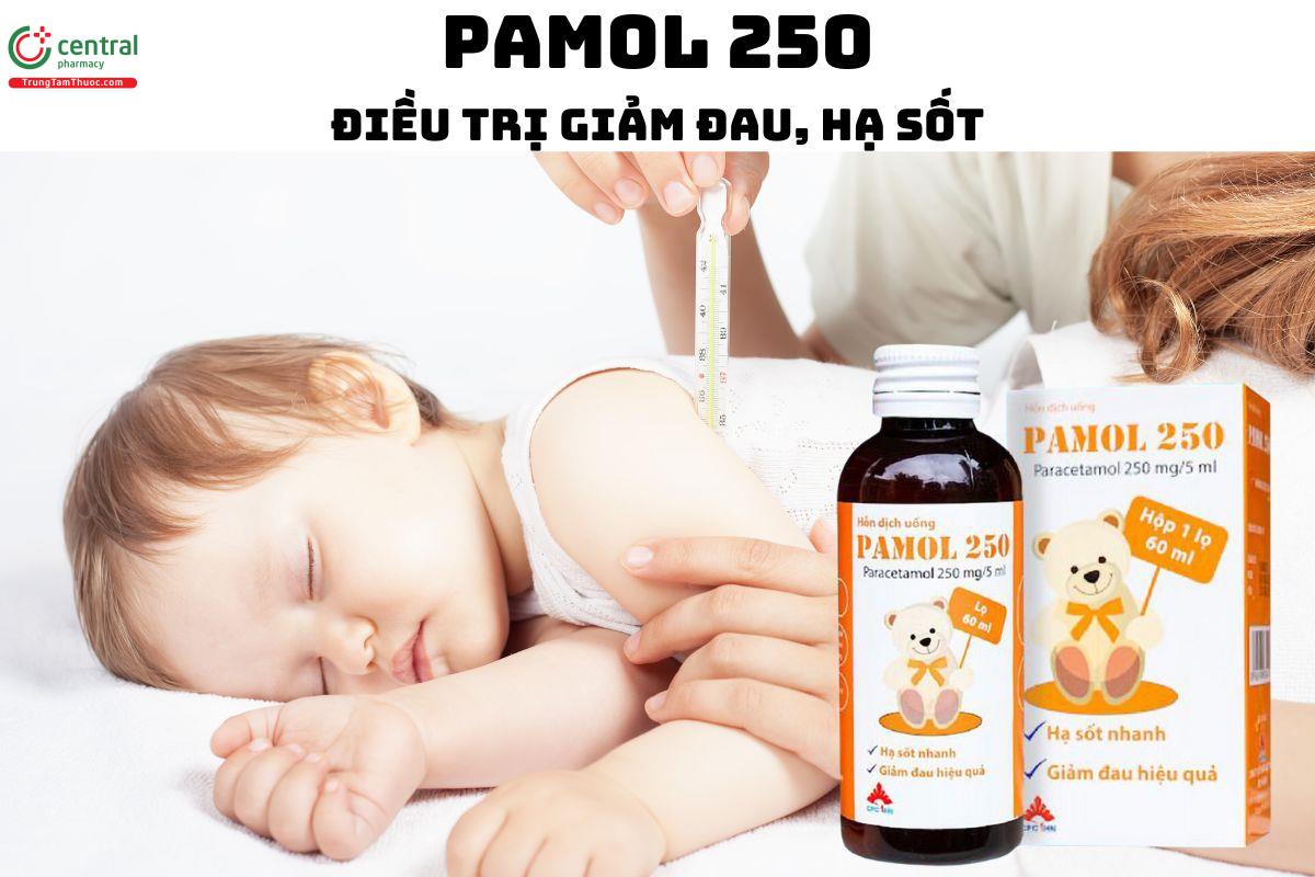 Thuốc Pamol 250 (Chai 60ml) - Điều trị giảm đau nhẹ đến vừa và hạ sốt