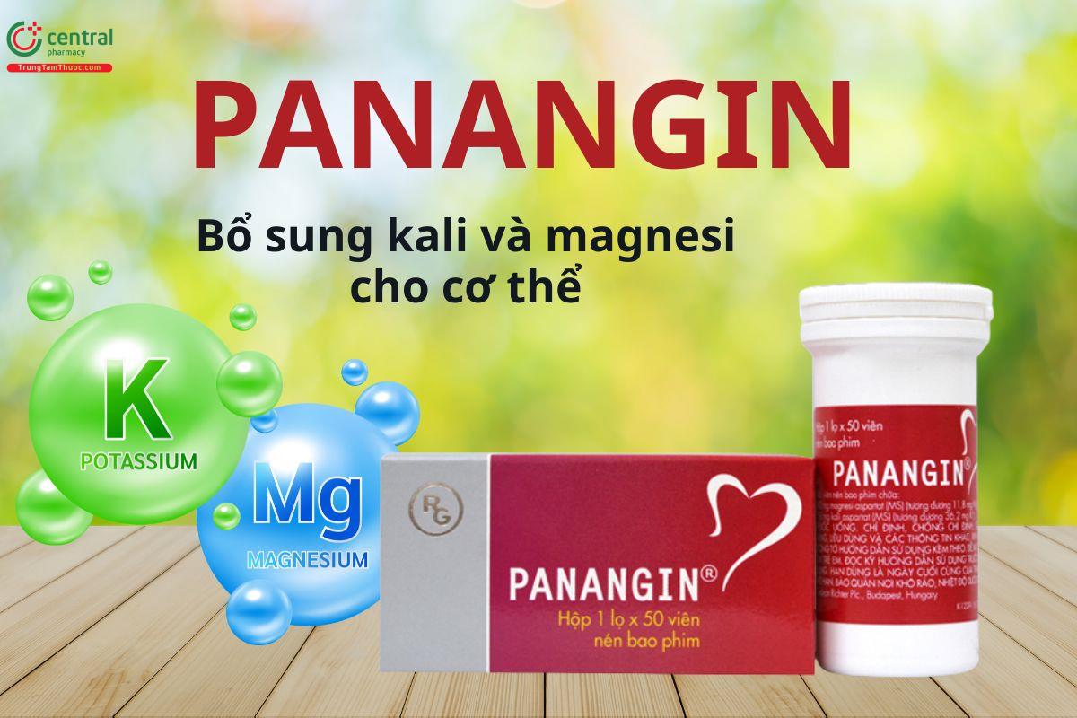 Panangin bổ sung kali và magie cho cơ thể