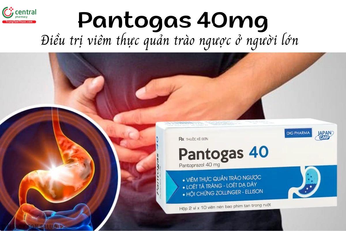Thuốc Pantogas 40mg - Điều trị viêm thực quản trào ngược ở người lớn