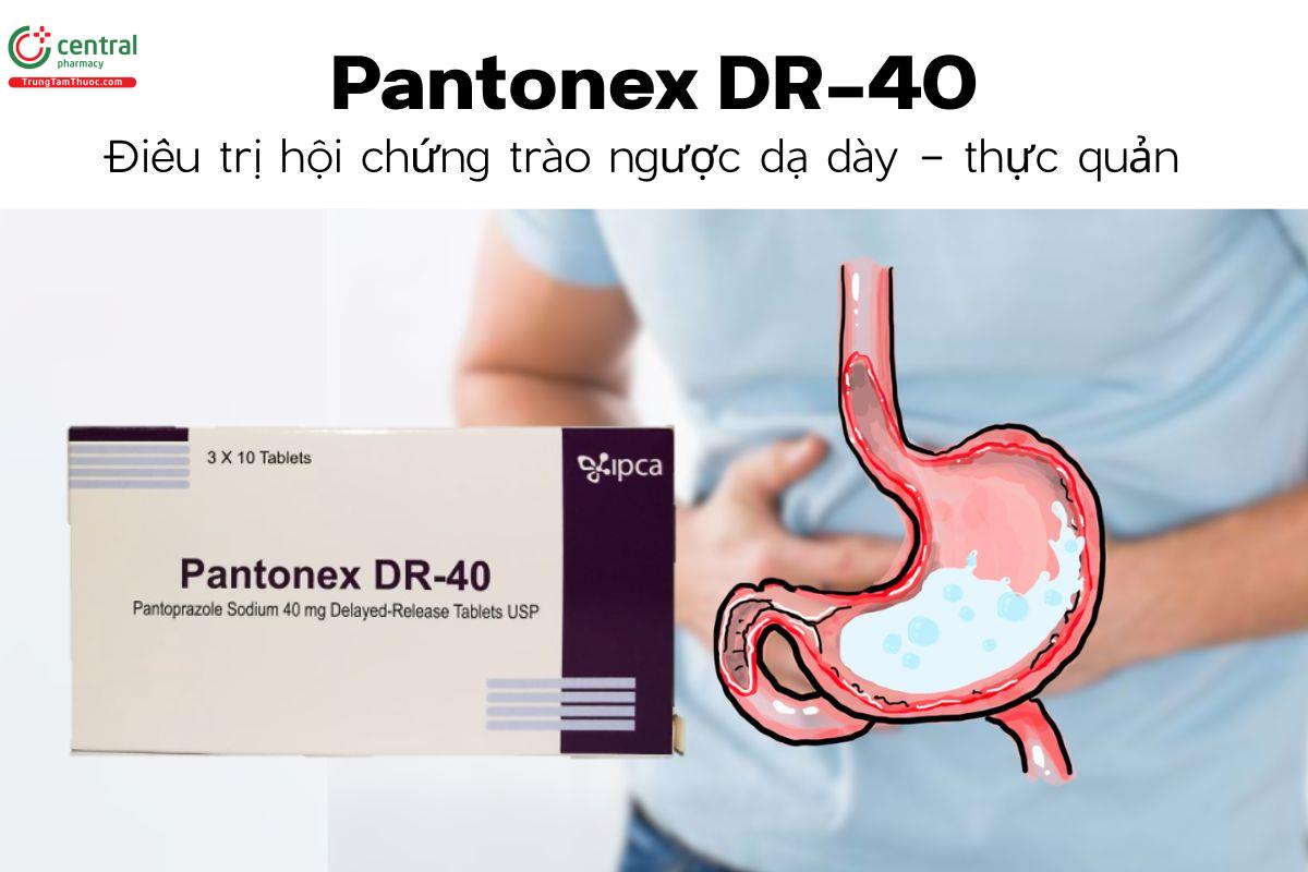 Thuốc Pantonex DR-40 - Điều trị hội chứng trào ngược dạ dày - thực quản