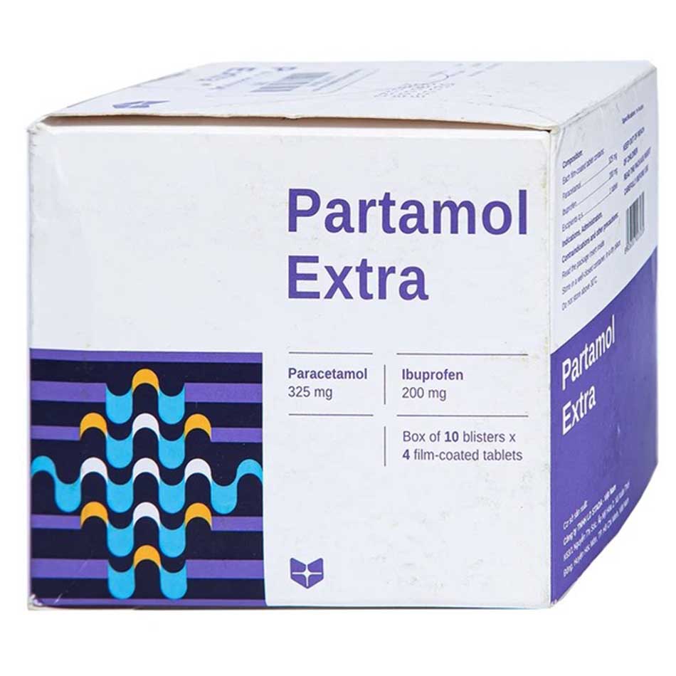 Mẫu thuốc mới Partamol Extra