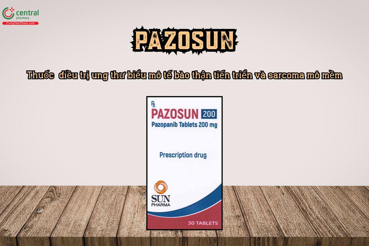 Thuốc Pazosun 200mg điều trị ung thư biểu mô tế bào thận tiến triển