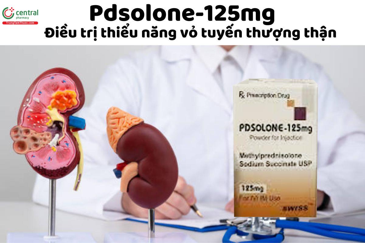 Thuốc Pdsolone-125mg - chống viêm, điều trị thiểu năng vỏ tuyến thượng thận