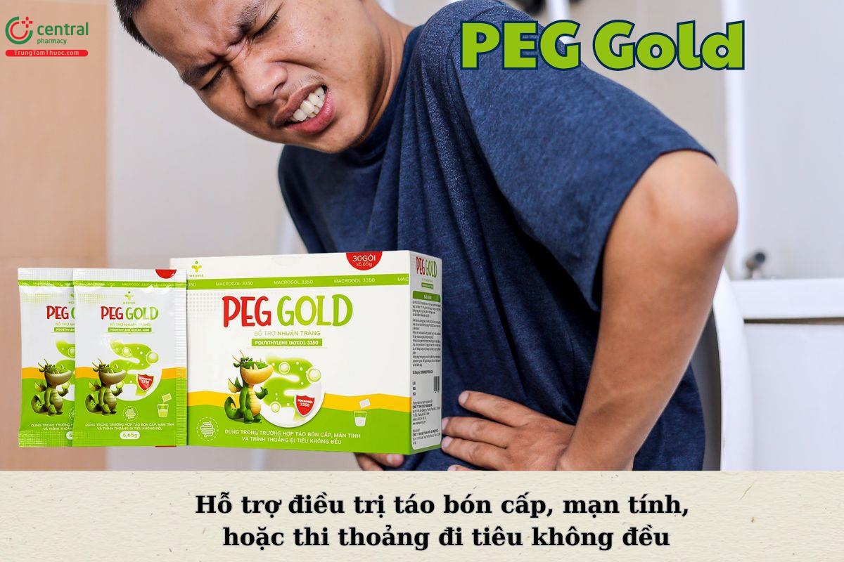 Peg Gold giúp cải thiện tình trạng táo bón
