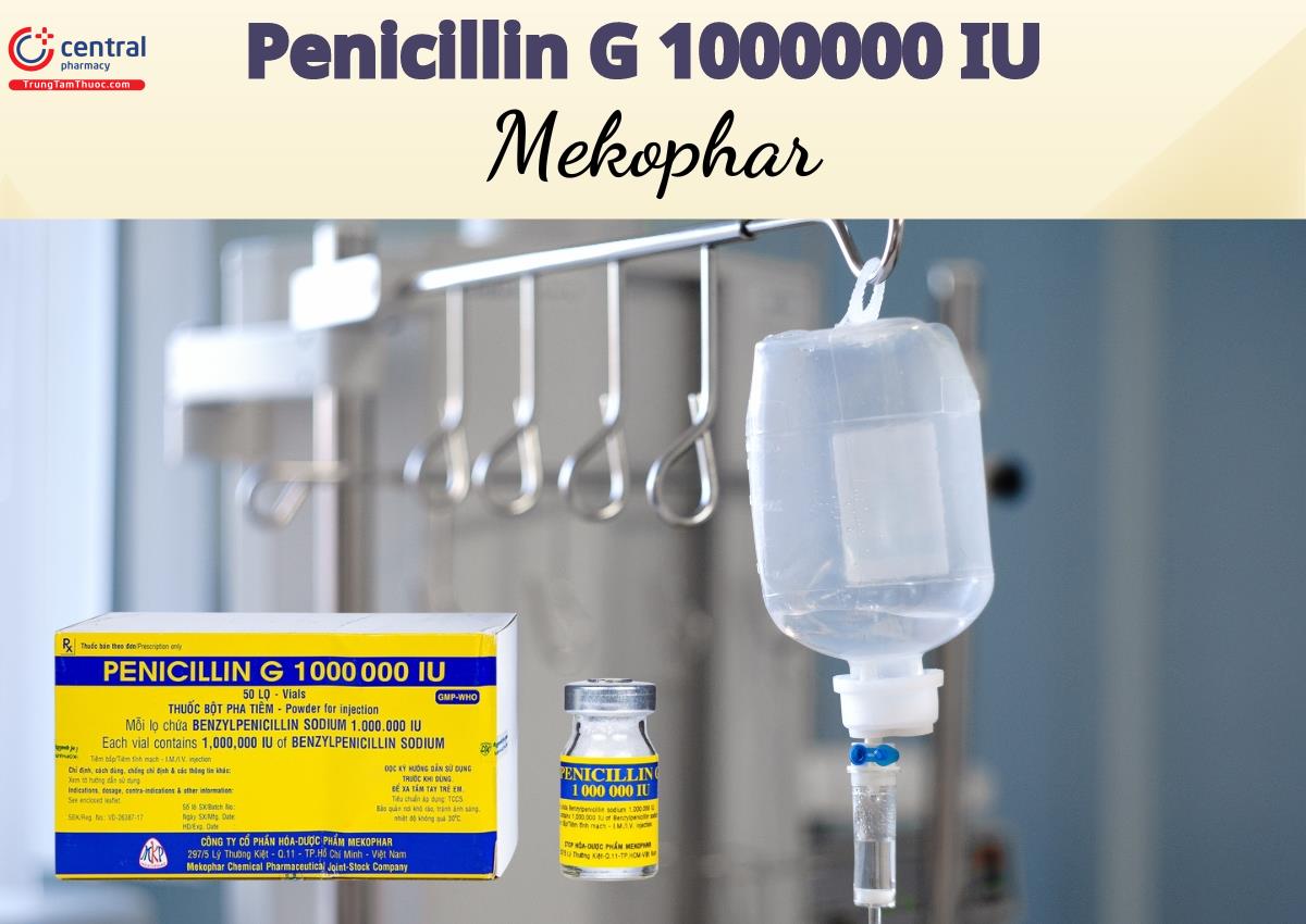 Thuốc Penicillin G 1000000 IU Mekophar - Giải pháp điều trị nhiễm khuẩn do các chủng nhạy cảm với Penicillin G