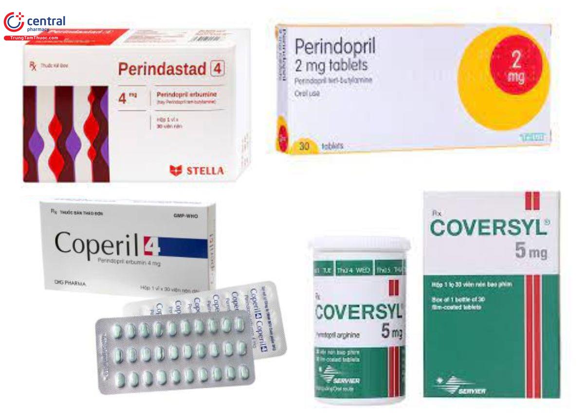 Một số chế phẩm có chứa Perindopril