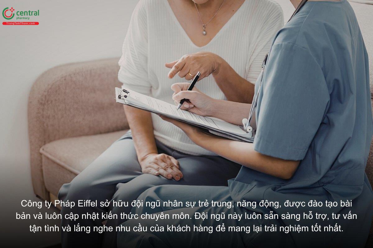 Công ty Pháp Eiffel sở hữu đội ngũ nhân sự trẻ trung, năng động, được đào tạo bài bản và luôn cập nhật kiến thức chuyên môn