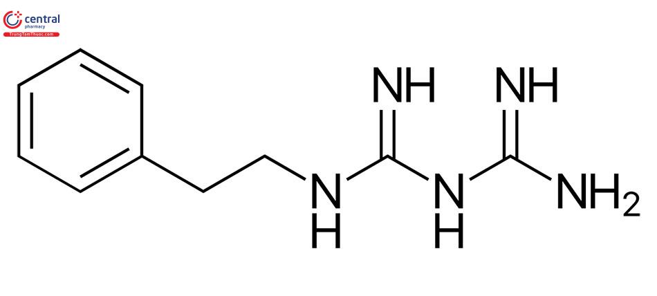 Công thức cấu tạo của Phenformin