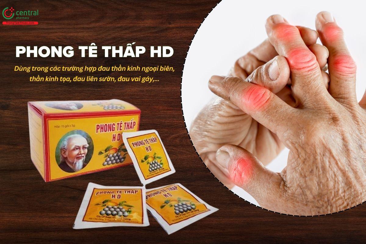 Thuốc Phong tê thấp HD điều trị đau nhức xương khớp, tê mỏi chân tay