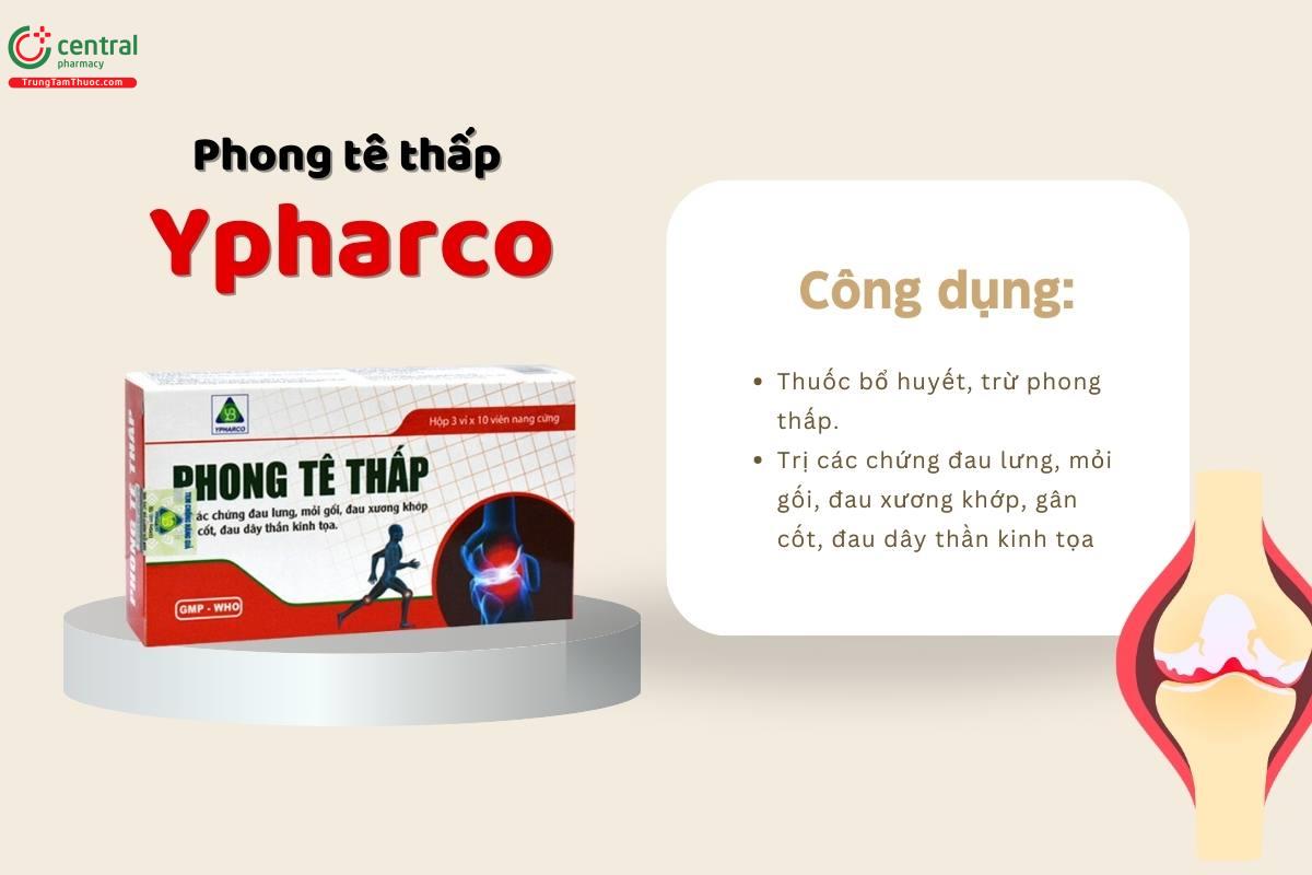 Thuốc Phong tê thấp Ypharco điều trị đau lưng, đau nhức xương khớp